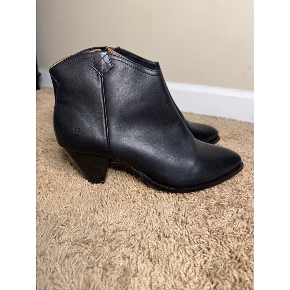 Frye June Western Bootie Black Women's Flawed size 11 Contemporary Classic Rodeo